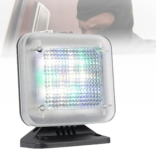 LED Fake TV Simulator,Home Security Fake Television Anti Theft Burglar Deterrent with Timer and Light Sensor,Night Security Light,for Home Security Burglary Protection,PowerAdapter