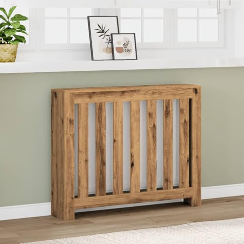 Générique Cache-radiateur chêne Artisanal 104x20x82 cm Bois d'ingénierie,Accessoires pour radiateurs,12.85KG-852743