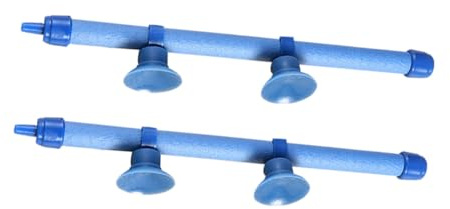 TOYANDONA 2 Piezas Barra de Burbujas para Acuario Azul Difusor Oxígeno para Peceras y Estanques Hidropónicos Instalación Fácil y Ahorro Energético