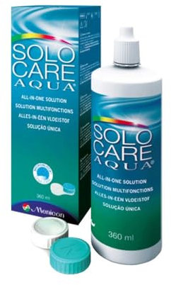 Solo Care Aqua 1 x 360ml con bloque de Micro Lente Depósito