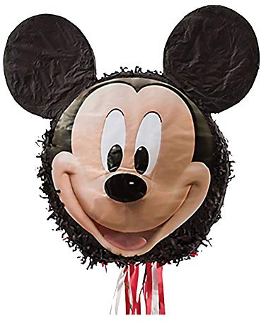 (BOX20) (Dino2) Pull Pinata - Mickey Mouse Head