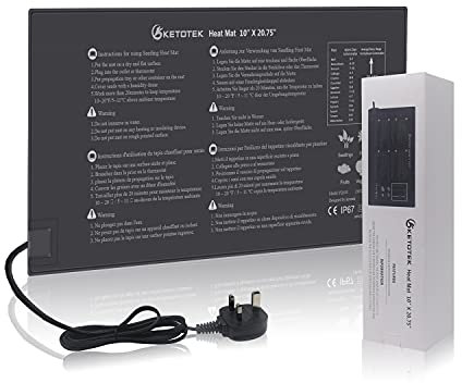 KETOTEK Seedling Heat Mat, Seed Heating Mat Plant Warming Pad 220V Seed Germination Heat Mat Waterproof 21W