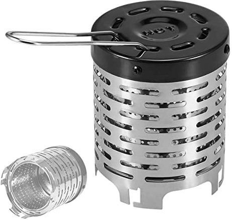 LJBOZ Campingkocher, Campingwärmer Mini Heizlampe, Heizaufsatz für Gaskocher, Zeltheizung Gas Heizgerät mit Griff, gasheizung Camping, gaskocher heizaufsatz für Campingkocher, Edelstahl