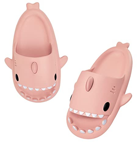 MUYOGRT Claquettes de Requin Femme Homme, Shark Slides Chaussons Été Antidérapante Chaussures de Piscine Plage Sandales de Bain Été