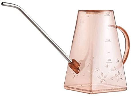 AMYSTY Botella De Spray Regadera Regadera De Plástico con Boquilla Larga De Acero Inoxidable, Regadera para Plantas Regadera de Jardin Bote de Aspersión (Color : Pink, Size : 10.5 * 18 * 34.5cm)