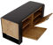 MRBLS Schuhschrank mit Sitzbank - Modernes Design & Robuste Qualität – Schuhregal Geschlossen Schuhbank Garderobenbank mit Sitzfläche Sitzpolster – erhältlich in 6 Farben (Retro Eiche - Schwarz Matt)