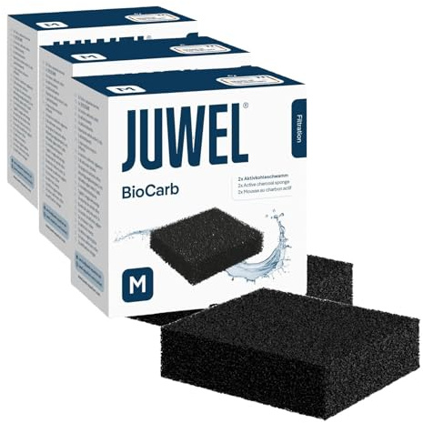 Juwel Aquarium 88059 BioCarb Aktivkohleschwamm, M (Compact) (Packung mit 3)