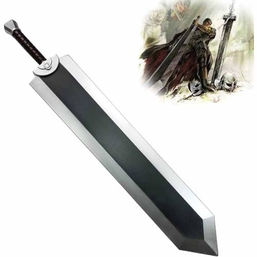 NURCIX Katana Démon Slayer, Épée Cosplay Berserk de Halloween, Sword Anime Japonais en PU, Modèle Arme Prop pour Mascarade Noël Fête