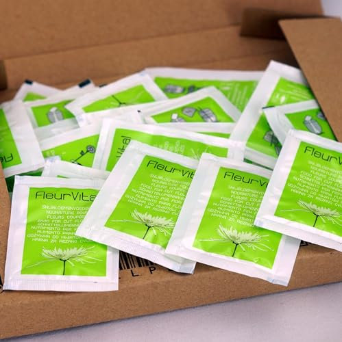 Fleur Vital Plant Food for Cut Flowers, 4g Sachets Makes 0.5L Cut Flower Food, Long Life Nutrition for Flora and Flowers Fresh (25 Sachets)