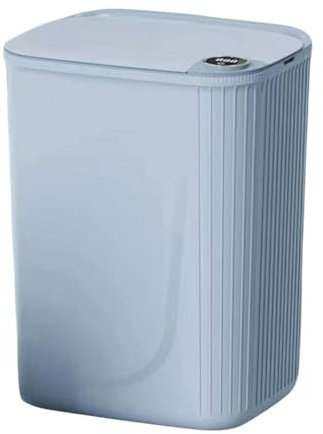Fiorky Seau de stockage à couture étroite avec capteur automatique, capacité 20 L, poubelle ménagère 3 modes de chargement de type C pour la maison, la cuisine, le salon (bleu)