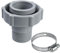 SALGIA Valvola Scarico Piscina, 2pcs Raccordo Scarico Piscina, Adattatore per Drenaggio, 1,5 ID, 1,0 Od, Filettatura Interna 3/4 per Raccordi di Scarico per Piscine Fuori Terra