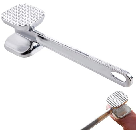 Meat Tenderizer, Stainless Steel Meat Hammer Mallet,Meat Hammer Tenderiser Tenderizing Steak Beef and Poultry for Kitchen and BBQ.(M Size)