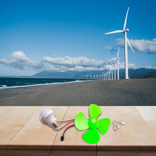 Projet de bricolage innovant pour assembler votre propre générateur d'éolienne miniature (avec bleu)