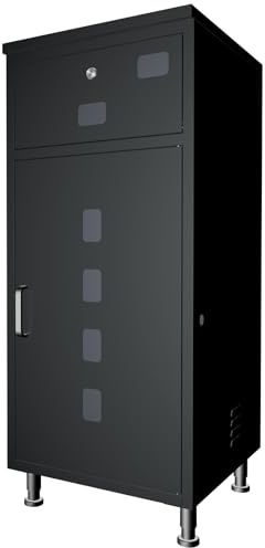 Boite Aux Lettres sur Pied ExterieurBoite Au Lettre Colis80x40x40cmPouvant être verrouillé, Montage sur Socle, Étanche, AntivolBoite A Colis Amazon,Noir Anthracite.