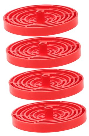 ROMISBABA 4pcs Plastic Aquarium Divider Tray Even Water Noise Minimizing Filter Sock Holder for Fish Tank Bottom Isolation and Filtration Accessories