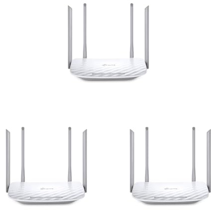 TP-Link Archer C50 AC1200Mbps Wi-Fi Router Dual Band, 867Mbps su 5 GHz e 300 Mbps su 2,4 GHz, 5 Porte Fast WAN/LAN, Parental Control, MU-MIMO, Beamforming, Ripetitori, Supporto IPTV, IPv6, WPS