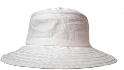 Damen Hut Leinenhut Kofferhut Reisehut Sonnenhut Sonnenschutz roll und faltbar Urlaub