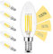 linovum fourSTEP Dim E14 LED Kerze Filament Leuchtmittel - 'Dimmen ohne Dimmer' mit jedem Lichtschalter 4W 560lm warmweiss