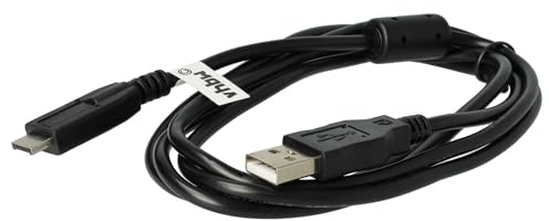 vhbw USB-Kabel kompatibel mit Panasonic Lumix DMC-GH1, DMC-GF2K, DMC-GH2, DMC-GH2H, DMC-GH2K Kamera, Camcorder - Datenkabel, 145 cm