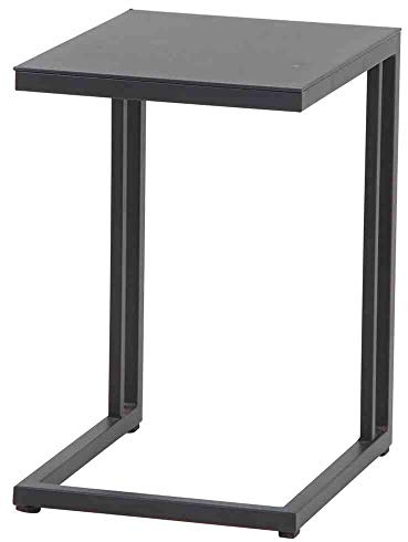 Siena Garden Ramo Beistelltisch 33,5x40x50 cm Gestell und Tischplatte Aluminium matt-anthrazit