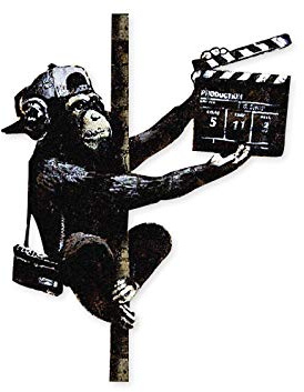 Banksy Kult Aufkleber Ape Production Affe Wand Graffiti Sticker Style Wetterfest UV-Beständig
