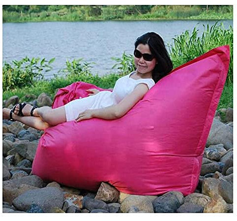 Outdoor-wasserdichte große schwimmende Bohnenbeutel, riesiger Pool-seitlicher Sitzsack-Stuhl auf dem Wasser, Externe Möbelsofa-Abdeckung (kein Füller)-H (kein Füllstoff)_140 cm x 180 cm.