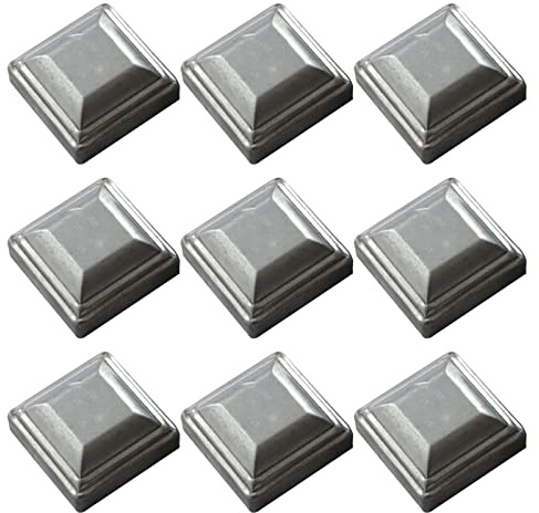 MFFIRE 9 X Chapeau Poteau en Forme De Pyramide en Acier Galvanisé pour Poteaux,150x150mm