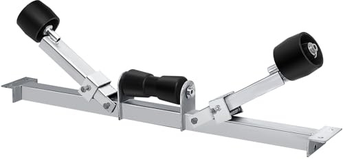 Datanly 2204 lbs Boat Trailer Rollers Large Load Capacity Boat Trailer Parts Bottom Support Bracket Accessories Steel Adjustable Support Bracket for Small Motors Sailing