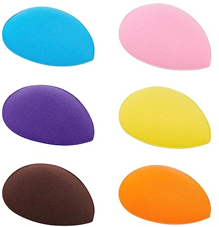 FINGERINSPIRE 6 Farben Tropfenförmige Hutbasis 10x13 cm Nylon Sinamay Tropfenförmige Fascinatorbasis Hutherstellung Bastelmaterial Für Strohhutbasis Hut Fascinator Basis