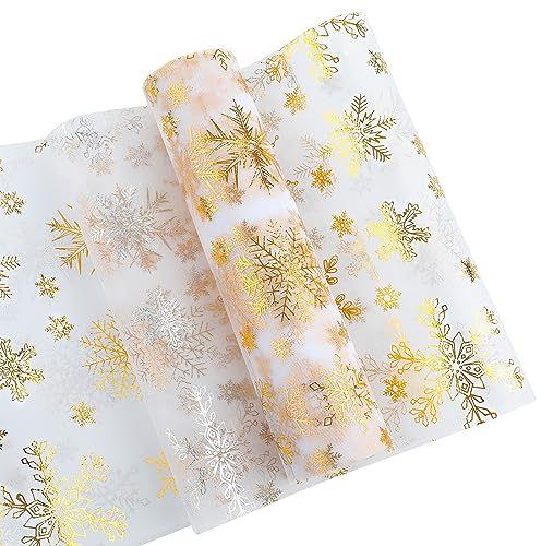 Bekeify 15 M x 28 cm Tischläufer Gold Tischband Glänzend Goldene Weihnachten Dekostoff Tischdeko für Party Ostern Weihnachten Hochzeits Geburtstagsfeiern Tischdeko Gold