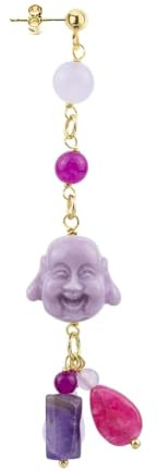 Lebole Gioielli Orecchini da Donna Mix & Match Buddha Lilla