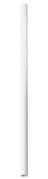 Licht-Erlebnisse Deckenlampe Metall Ø 4 cm H: 110 cm hoch für R35 GU10 Weiß Modern schmale Deckenleuchte Spot Aufputz Flur Wohnzimmer Küche