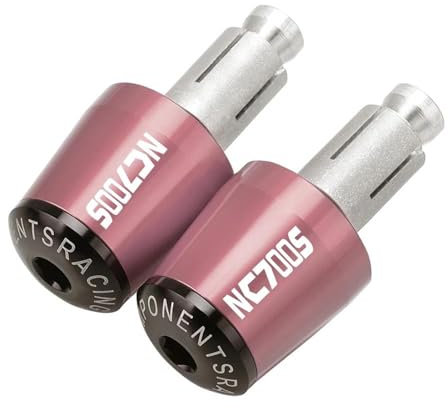 BCOTNHZT Motorrad Lenkerenden Für Honda NC700S NC700X 2012 2013 2014 2015 Lenker Stecker Slider Lenker Griffe Kappe Griff Bar Kappe End Stecker(Pink)