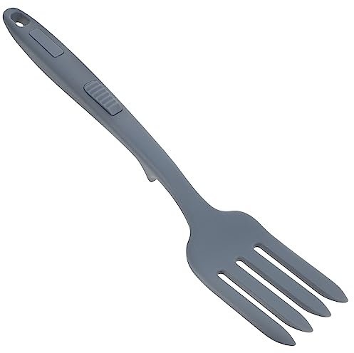 Amosfun Silicone Cooking Fork Large Salad Mixing Fork Ergonomic Design Kitchen Gadget for Fried Noodle Home Use