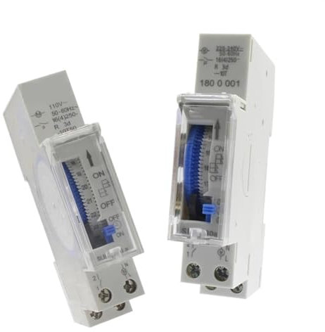 SUL180A Timer Interruttore 24 Ore Relè Analoghi Elettrico Temporizzatore Programmabile 220V 16A Batteria Din Rail Temporizzatore Meccanico
