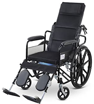 Cómoda máquina de desplazamiento de silla de ruedas móvil para exteriores, ajuste de múltiples filos, transporte plegable portátil con cuatro frenos