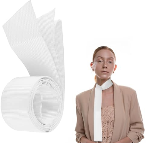 LNQ LUNIQI Damen Satin Gürtel, 270cm Weiß Seiden Band Silk Taillengürtel Bindegürtel für Hochzeit Braut Kleid Schleifen Zubehör, 1 Stück