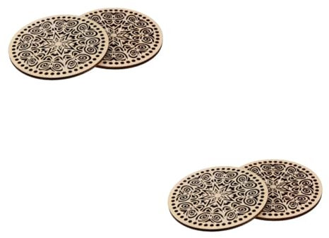 SEWACC 4 Stück Selbstgemachtes Wirebag Material Runde Geldbörse DIY Taschenzubehör Handtaschenbodenformer Die Einkaufstasche Gewebte Einkaufstasche Untersetzer Für Getränke Große