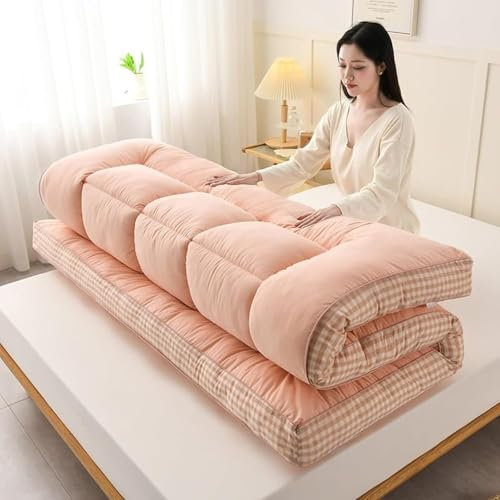 Futon Japanische Bodenmatratze Einzel-Tatami-Rollmatratze Einzel-japanische Bodenmatratze Doppel-Futonmatratze Einzel(B,1.5mx2m)