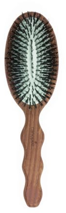 SOFÁ | Cepillo de pelo neumático puro jabalí | Cepillo de cuidado | Cuidado, liso y brillante | Cerdas 100% puro jabalí | Resistente al agua | Cabello fino a normal | Fabricación francesa