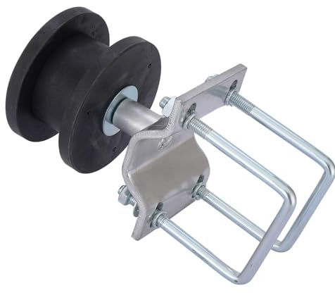 Sliding Gate Rollers for Chain Link Fence, Nylon Cantilever Gate Rollers for 4 Square Post, Fits 2 Gate Frames, Sliding Gate Kit Hardware, Pack of 1