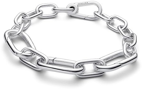 PANDORA Bracciale a maglia in argento Sterling, collezione ME, lunghezza 16 cm, 593854C00-2
