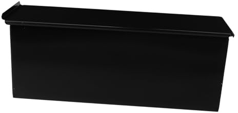 CONGARTENO Moule à Pain Rectangulaire 1000 G Antiadhésif Métal Noir avec Couvercle Coulissant Cuisson Pain de Mie Usage Domestique