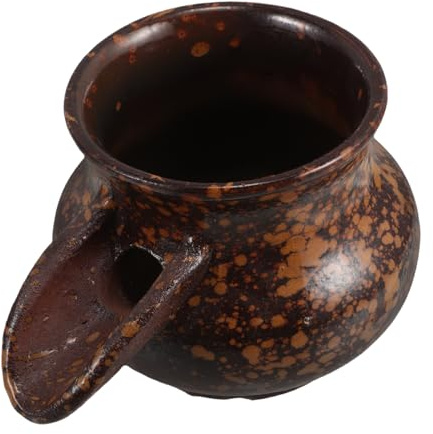 VALICLUD Fontaine à Eau Céramique avec Cracheur Pompe à Eau pour Bassin Pot Façonné Main pour Décoration Intérieure Ou Extérieure Bureau Ou Jardin