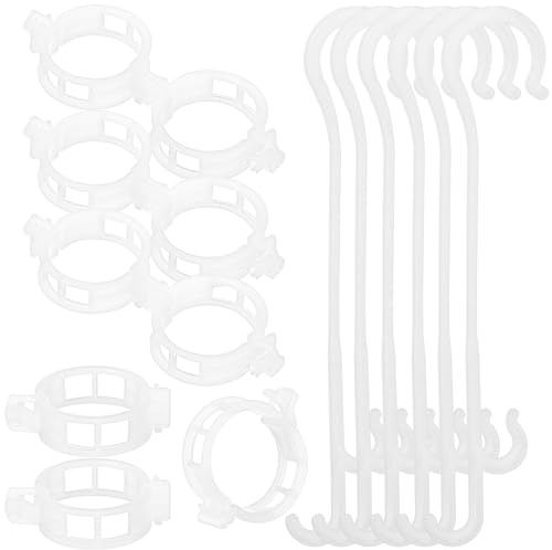 Toyvian 200 Stück Pflanzenclips und Pflanzenhaken Robuste Tomaten Gemüse rankenhilfe Wiederverwendbare Gartenclips für Kletterpflanzen Wie Tomaten Gurken Paprika Flexible Pflanzenstütze