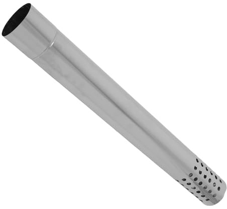 GLEAVI Tubo di Scarico in Acciaio Inox 304 per Stufa a Legna Prolungamento Canna Fumaria da 50 CM Kit di Estensione per Caldaia Collegamento Rapido e Resistenza alle Alte Temperature