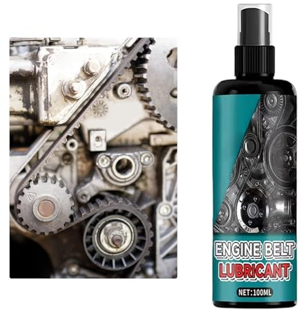 Riemen-Pflegespray Für Fahrzeuge Langanhaltender Anti-Rutsch-Schallschutz | 100ml Auto Riemenpflegespray Gegen Quietschen Für Antriebsriemen Von Generator Klimakompressor Lkw Pickup Motorrad SUV