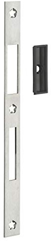 THIRARD - Gálibo Plano Inox - Doble Empenaje - Compatible con Perno Dormido y Rodillo - Dimensiones 244 x 20 x 2,5 mm - Instalación Fácil y Segura - Caja de Cerradura de Acero - Gris