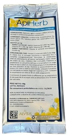 APIHERB mangime complementare per FAMIGLIE di API (40 g)
