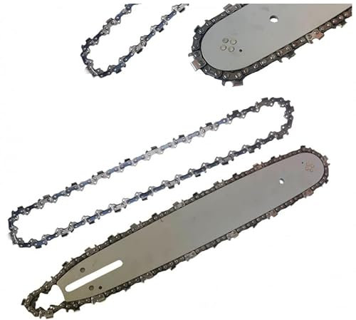 Lama e Barra Per Motosega da 16 Pollici 57 Maglie Ricambio più Catena e Seconda Catena in Omaggio Per Motoseghe Scoppio Set Ricambio Motosega Barra Guida